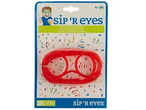GW566 | Bulk Buys Sip 'R Eyes Fun Drinking Straw Glasses