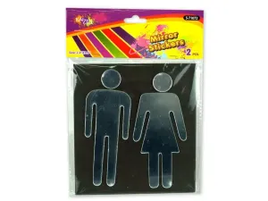 Bulk GW627 Mirror Man - Woman Wall Stickers