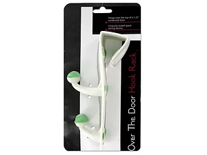 HB513 | Bulk Buys Over-the-Door Double Prong Hook Rack with