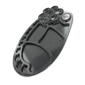 HB038 | Bulk Buys Whimsical Black Painting Tray Palette