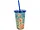 HB081 | Bulk Buys Chic Floral Travel Cup with Straw for