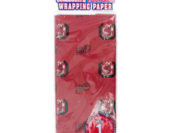 Bulk HB169 University Of South Carolina Gamecocks Gift Wrap