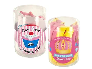HB185 | Bulk Buys Cupcake & Crown Fun Shower Cap