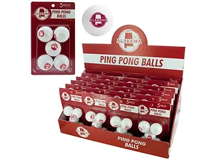 HB920 | Bulk Buys Alabama Themed Ping Pong Balls Display