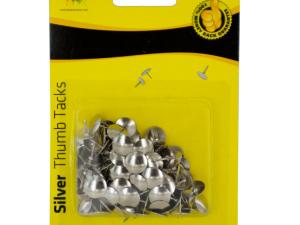 Bulk HG361 Silver Metal Thumb Tacks