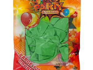 HG381 | Bulk Buys Vibrant Metallic Lime Green Balloons for