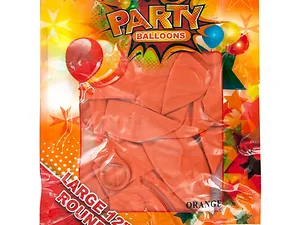 HG380 | Bulk Buys Vibrant Metallic Orange Party Balloons