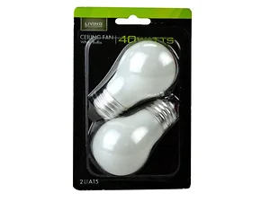 HD080 | Bulk Buys 40 Watt Ceiling Fan Bulbs - 2 Pack