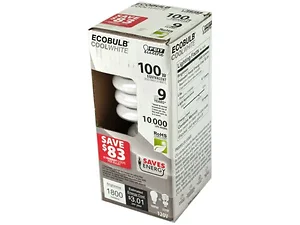 HD088 | Bulk Buys EcoBulb CFL Twist 25 Watt Non-Dimmable