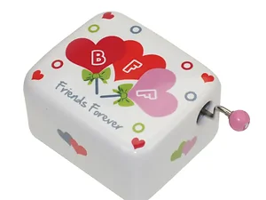 HG744 | Bulk Buys BFF Musical Hand Crank Music Box with