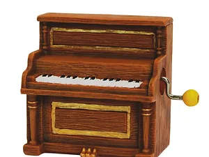 Bulk Buys Charming Vintage Piano Musical Figurine with Crank