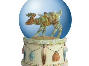 Bulk HG781 Spirit Visions Deer Musical Water Globe