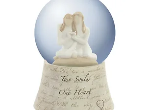 HG803 | Bulk Buys Elegant Two Souls Musical Water Globe