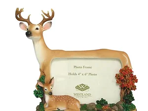 HG849 | Bulk Buys Buck & Fawn Wildlife Photo Frame - 4