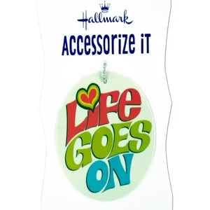 HG897 | Bulk Buys 'Life Goes On' Retro Gift Tag with Chain
