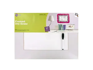 HG914 | Bulk Buys Customizable Framed Dry Erase Board with