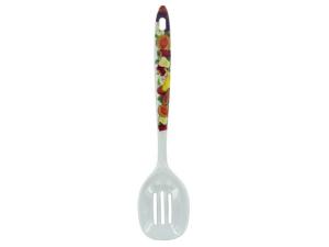 Bulk HG999 Apple Print Melamine Slotted Spoon