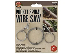 Bulk Buys Compact Pocket Spiral Wire Saw for Camping and