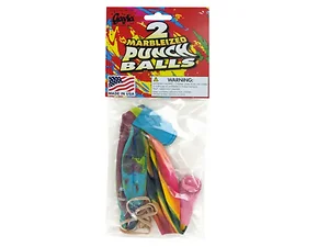 HH246 | Bulk Buys Colorful Marbleized Punch Balloons for