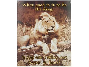 HH243 | Bulk Buys What Good Is It to Be King Vintage Metal