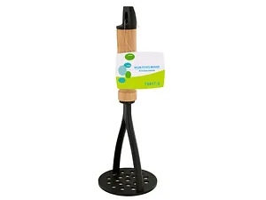HH287 | Bulk Buys Ergonomic Nylon Potato Masher with Wooden