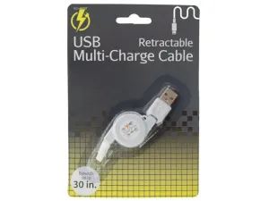 Bulk HH324 Iphone Retractable Usb Multi-charge Cable