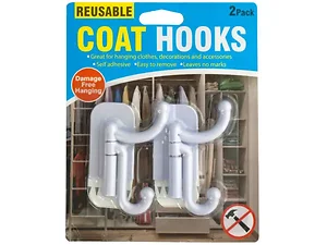 HH333 | Bulk Buys Versatile Adhesive Hook Set for Home and