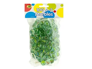 Bulk Buys Classic Glass Cat's Eye Marble Set - 102 Pieces