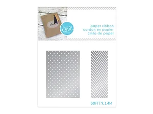 HH694 | Bulk Buys Elegant Silver Dot & Chevron Gift Wrap