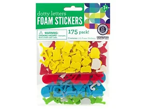 HH758 | Bulk Buys Assorted Dotty Letters Foam Stickers for