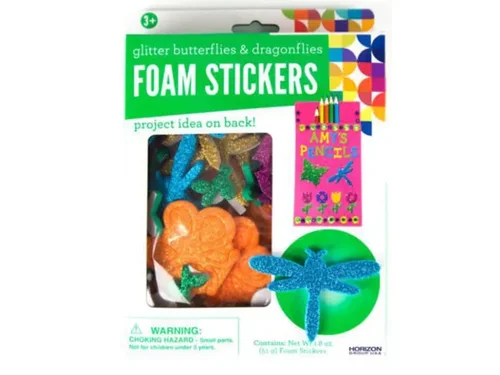 HH760 | Bulk Buys Glittery Craft Stickers - Butterflies &