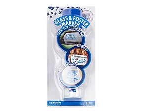 HH778 | Bulk Buys Versatile Blue Glass & Poster Marker with
