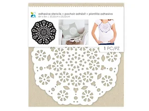 HI049 | Bulk Buys Reusable Adhesive Doily Stencil for