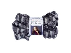 Bulk HI108 Metallic Grey  Black City Ribbons Yarn