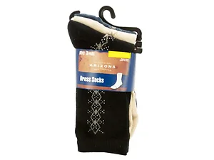 HI138 | Bulk Buys Boys' Large Argyle Dress Socks - 3-Piece