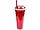 HL317 | Bulk Buys Red 18 oz Snack & Sip Tumbler with Straw