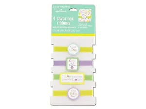 HM324 | Bulk Buys Adorable Baby Shower Favor Box Ribbons