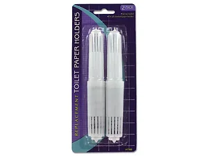 HT169 | Bulk Buys 2-Piece Durable Toilet Paper Holder