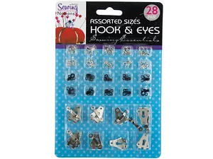 HT459 | Sterling Deluxe Sewing Hook & Eye Set - 28 Pairs