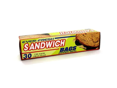 Ever Fresh 30 Count Zipper Seal Storage Bags for Freshness