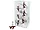 HW123 | Bulk Buys Virginia Tech Shower Curtain Hooks Set