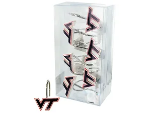 HW123 | Bulk Buys Virginia Tech Shower Curtain Hooks Set