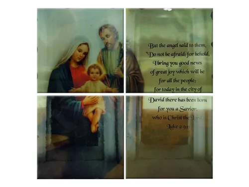 HW509 | Bulk Buys Beautiful 4-Piece Nativity Scene Mural