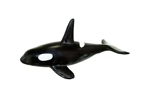 HW515 | Bulk Buys Handcrafted Ceramic Orca Whale Figurine