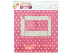 HW727 | Bulk Buys Charming Assorted Window Cupcake Box for