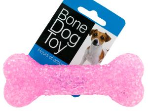 Bulk HW842 Bone Dog Toy With Bell