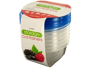 HW664 | Bulk Buys Compact 6-Piece Round Food Storage