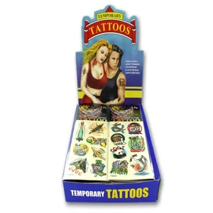 JJ182 | Bulk Buys Assorted Black and White Tattoos - 96