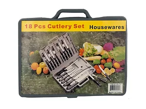 HW935 | Bulk Buys 18-Piece Cutlery Set with Portable