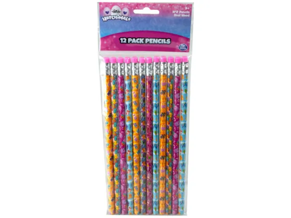 Bulk JE211 Hatchimals 12 Pack Pencils